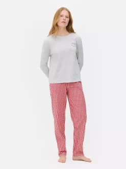 Długa piżama dżersejowa