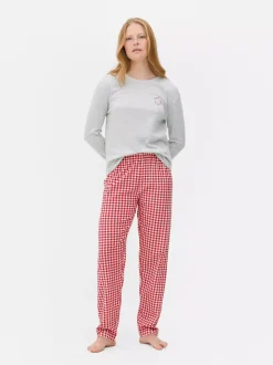 Długa piżama dżersejowa