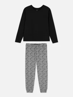 Długa piżama dżersejowa