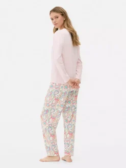 Długa piżama dżersejowa