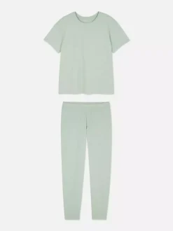 Długa piżama dżersejowa