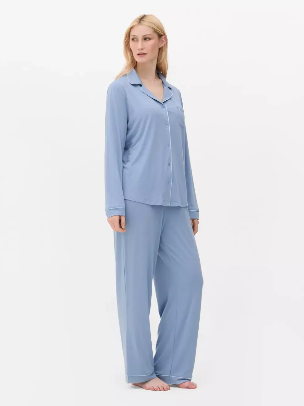 Długa piżama w stylu boyfriend