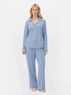 Długa piżama w stylu boyfriend