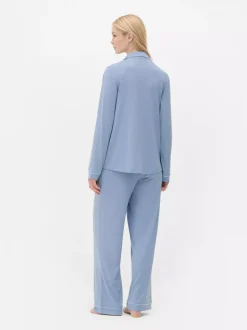 Długa piżama w stylu boyfriend