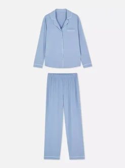 Długa piżama w stylu boyfriend