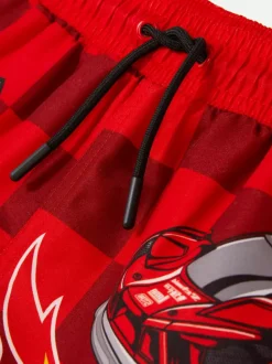 Długie szorty w kratę Hot Wheels