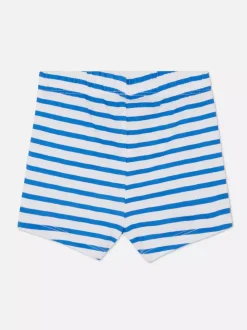 Długie szorty ze ściąganym sznurkiem w talii