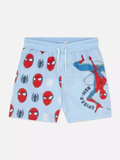 Długie szorty ze sznurkiem i motywem Marvela