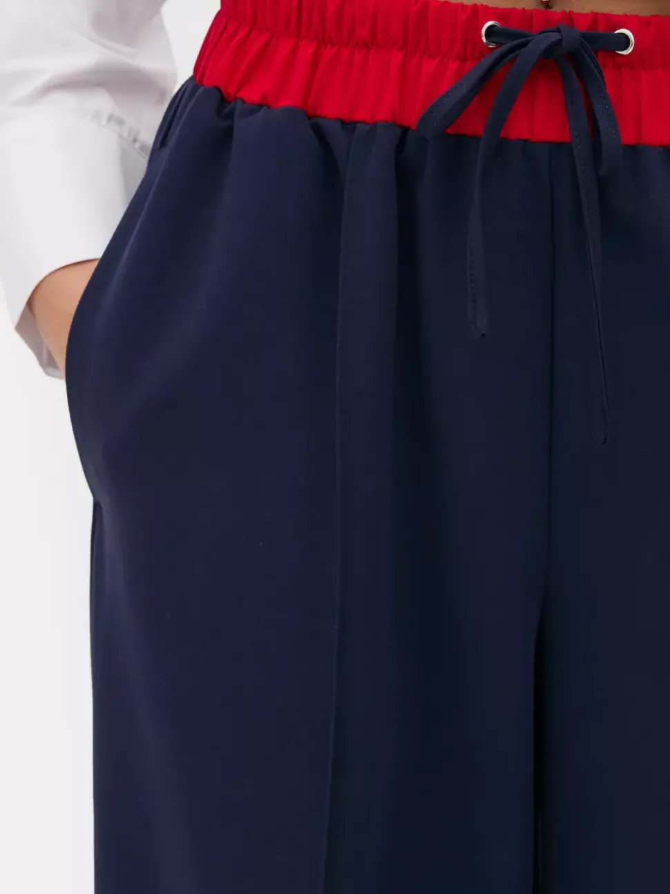 Dwukolorowe joggery ze sznurkiem Paula Echevarría