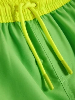 Dwukolorowe spodenki kąpielowe