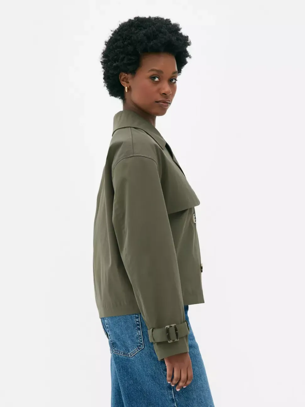 Dwurzędowa kurtka o pudełkowym kroju
