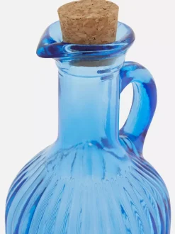 Dzbanek na oliwę z prążkowanego szkła