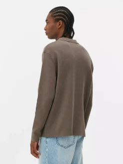 Dzianinowa koszula z zapięciem na zatrzaski