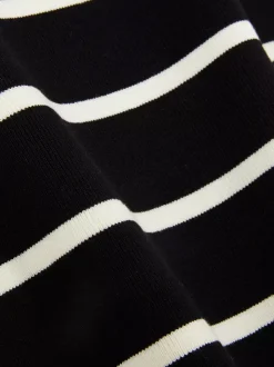 Dzianinowy top bez rękawów z okrągłym dekoltem