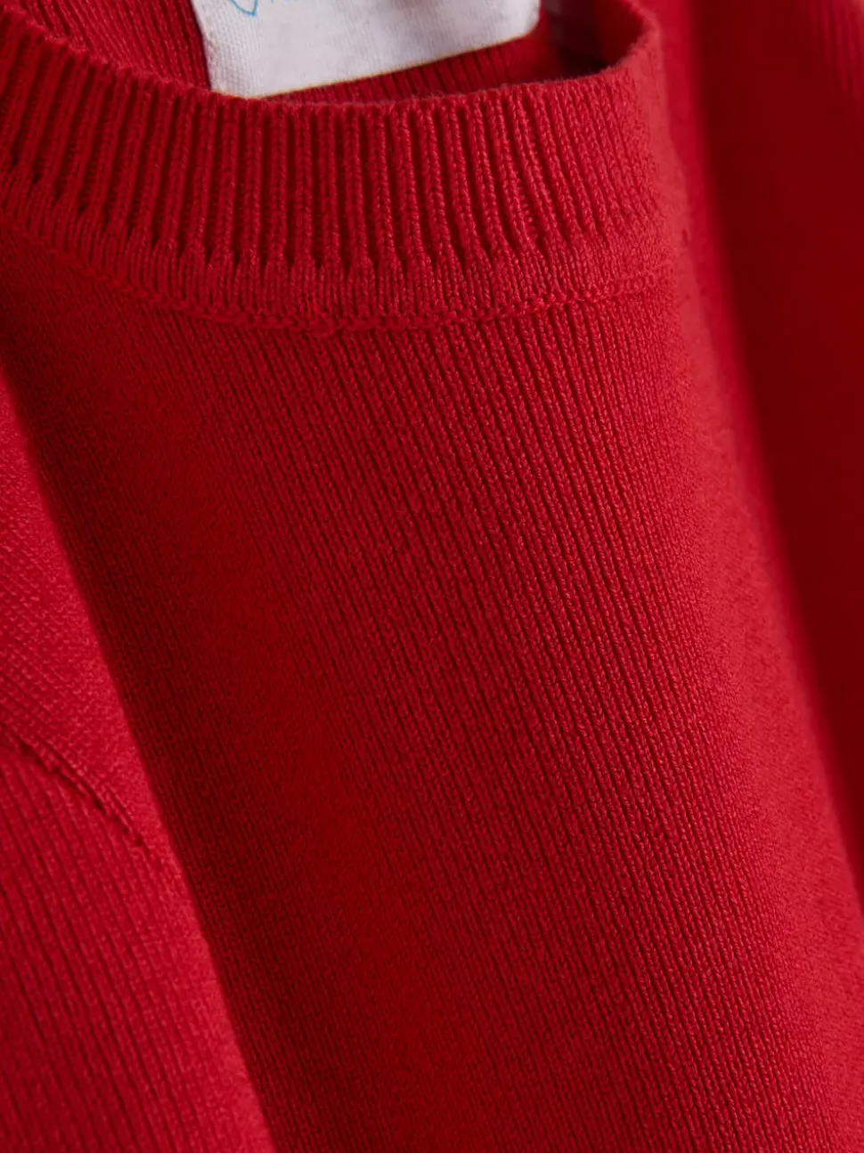 Dzianinowy top z okrągłym dekoltem