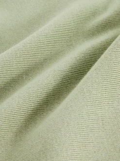 Dzianinowy top z okrągłym dekoltem