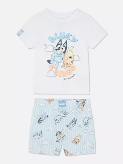Dziecięca piżama z T-shirtem i szortami z Blue