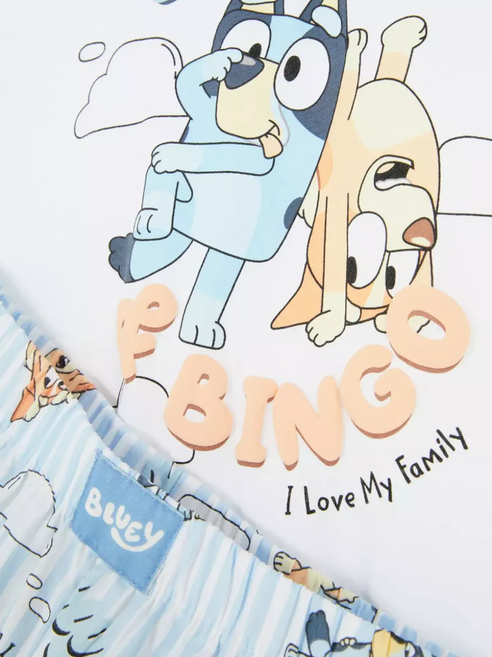 Dziecięca piżama z T-shirtem i szortami z Blue