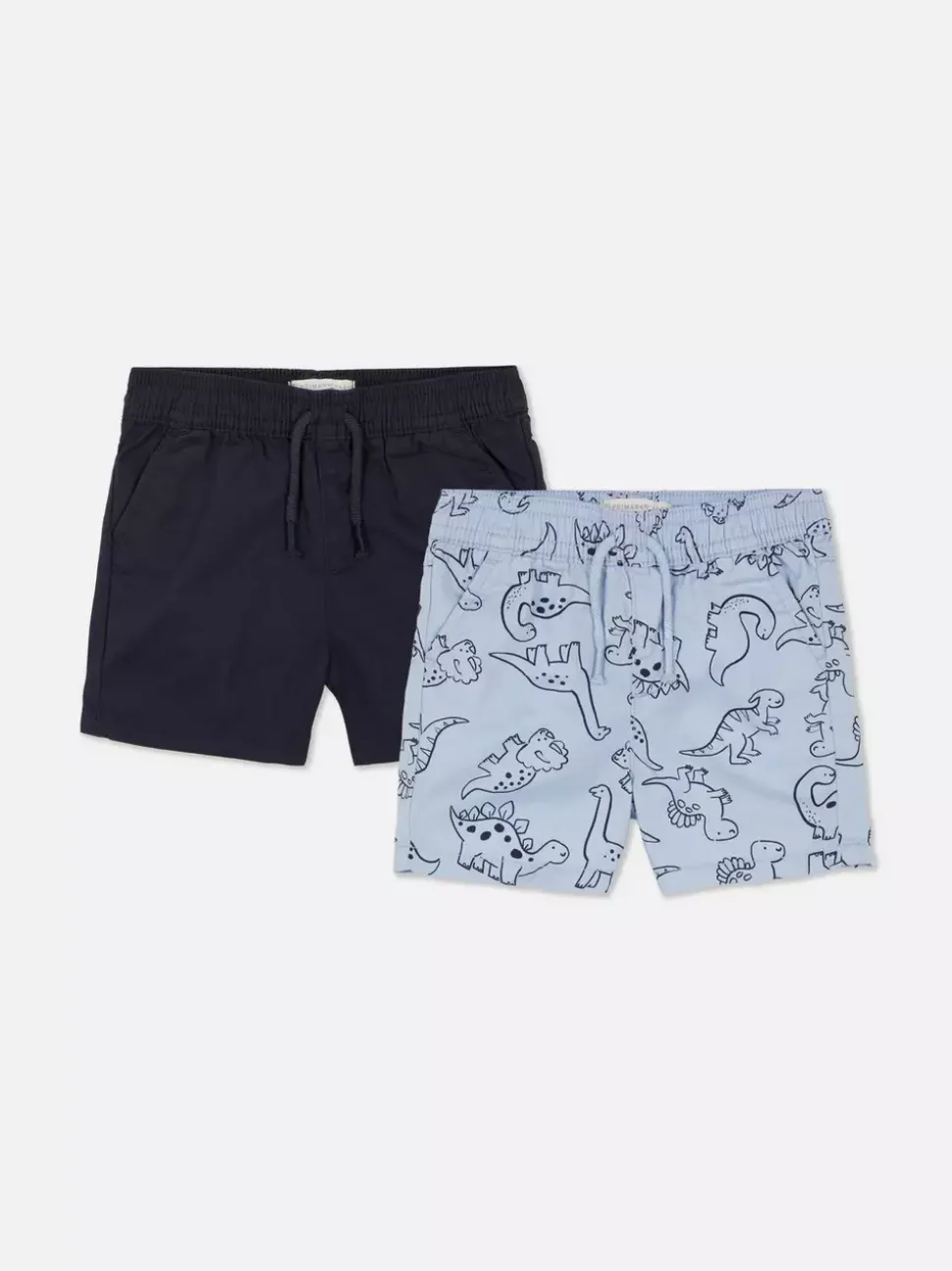 Elastyczne szorty ze sznurkiem w talii, 2 pary