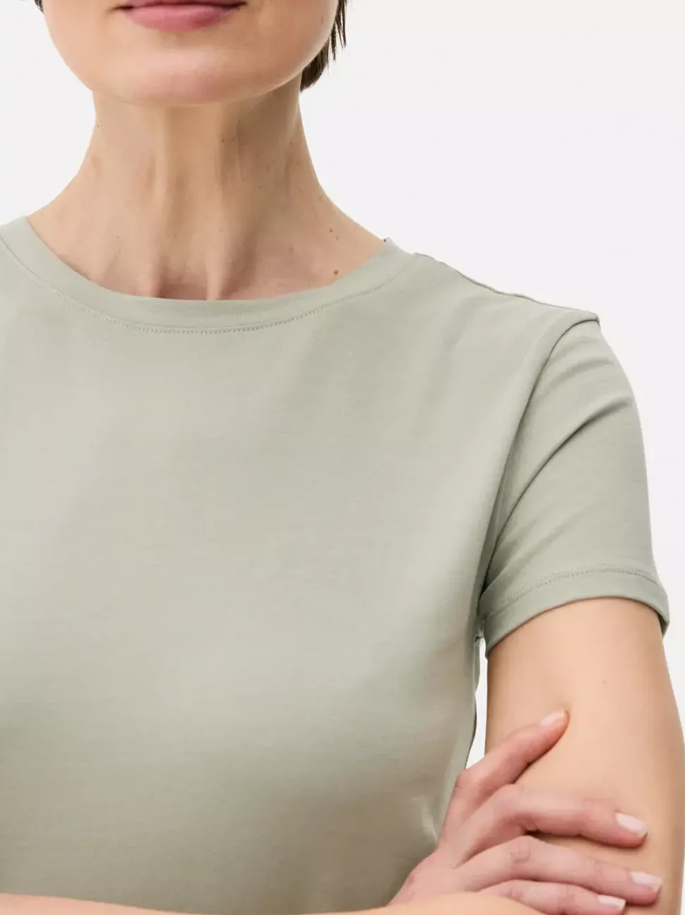 Elastyczny T-shirt z krótkim rękawem