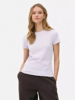 Elastyczny T-shirt z krótkim rękawem