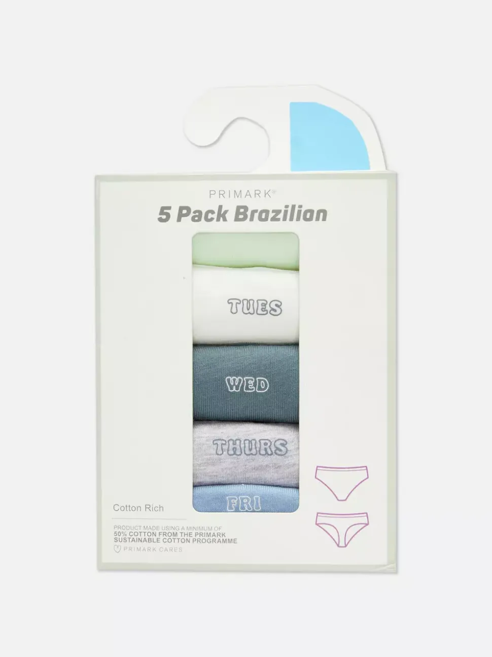 Figi brazylijskie z nadrukiem na co dzień, 5 par