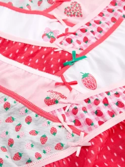 Figi z nadrukiem w truskawki, 10 par