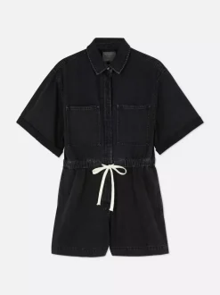 Funkcjonalny kombinezon z wiązaniem w talii