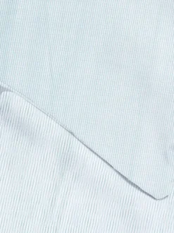 Gofrowana pościel w paski w rozmiarze super king