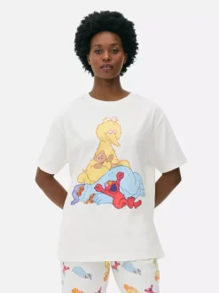 Góra od piżamy z krótkim rękawem, Ulica Sezamkowa