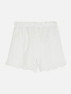 Haftowane szorty z dżerseju