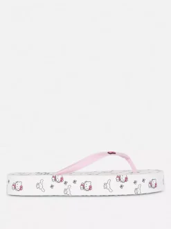 Japonki na grubej podeszwie z motywem Hello Kitty