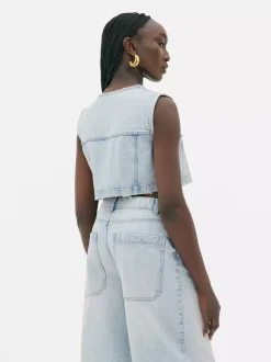 Jeansowa kamizelka Rita Ora