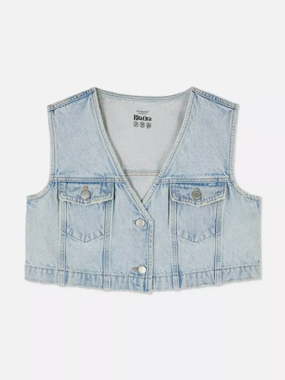 Jeansowa kamizelka Rita Ora