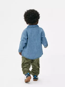 Jeansowa koszula z długim rękawem