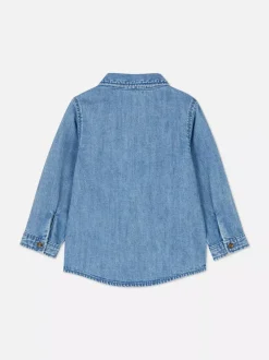 Jeansowa koszula z długim rękawem