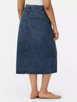 Jeansowa spódnica maxi