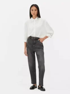 Jeansy slim z prostymi nogawkami | regularny krój