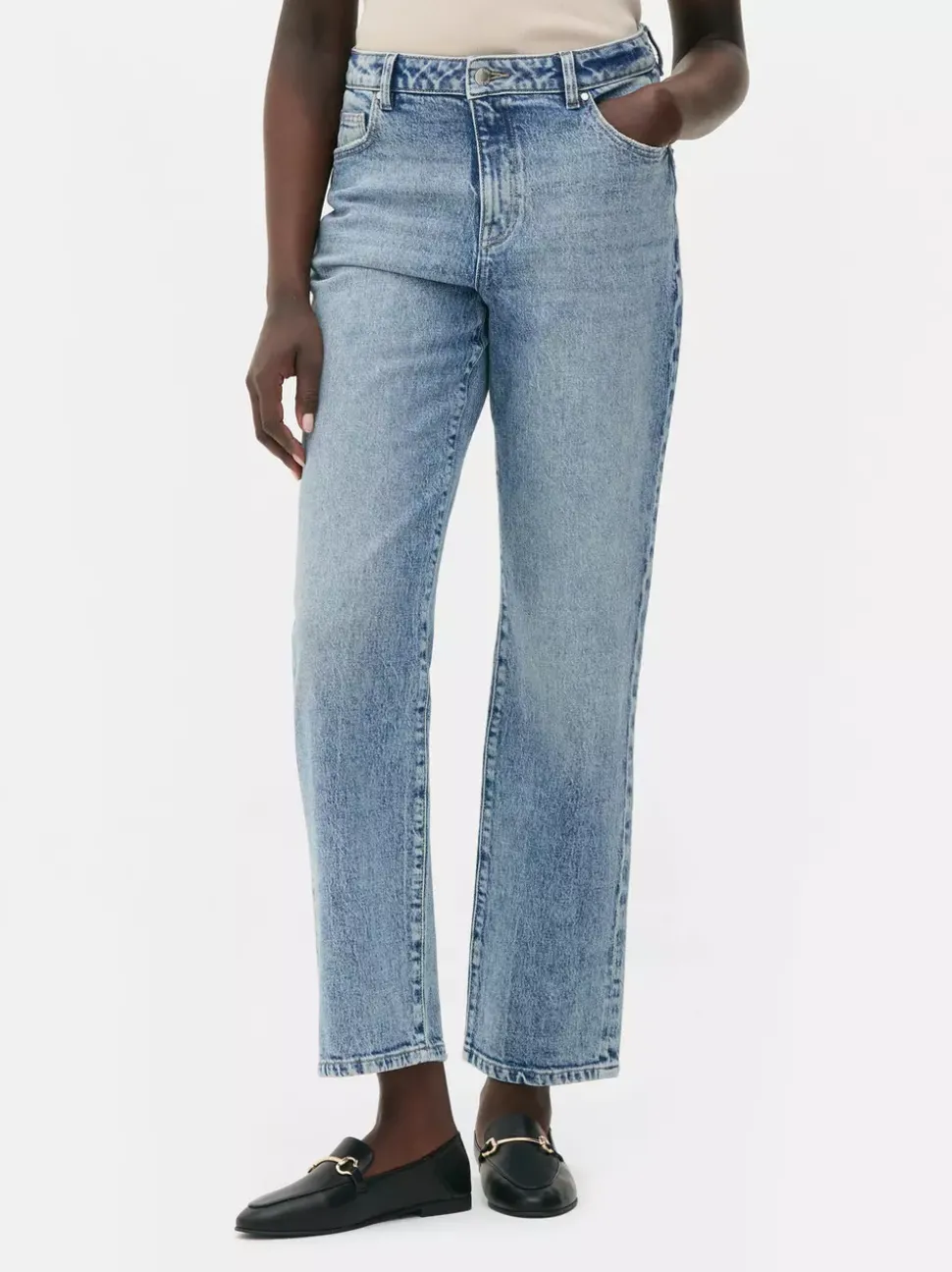 Jeansy z prostą nogawką The Edit