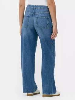 Jeansy z szerokimi nogawkami i wiązaniem w talii