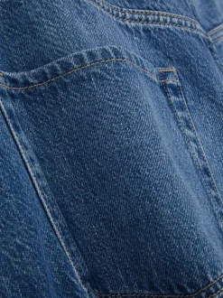 Jeansy z szerokimi nogawkami i wiązaniem w talii