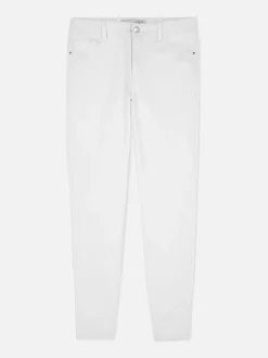 Jeansy ze średnim stanem o kroju skinny | standard