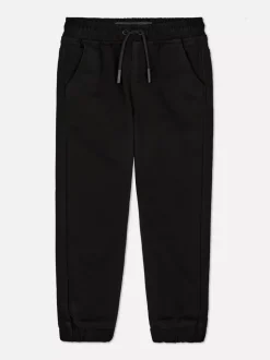 Joggery jeansowe ściągane sznurkiem