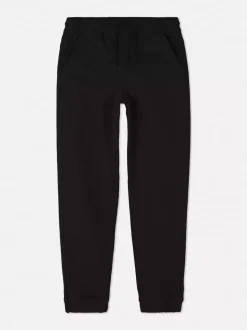 Joggery jeansowe ściągane sznurkiem