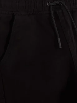 Joggery jeansowe ściągane sznurkiem