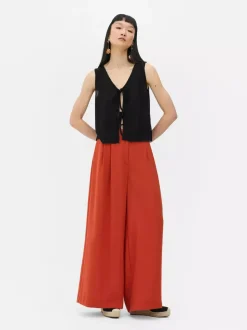 Kamizelka z wiązanym przodem