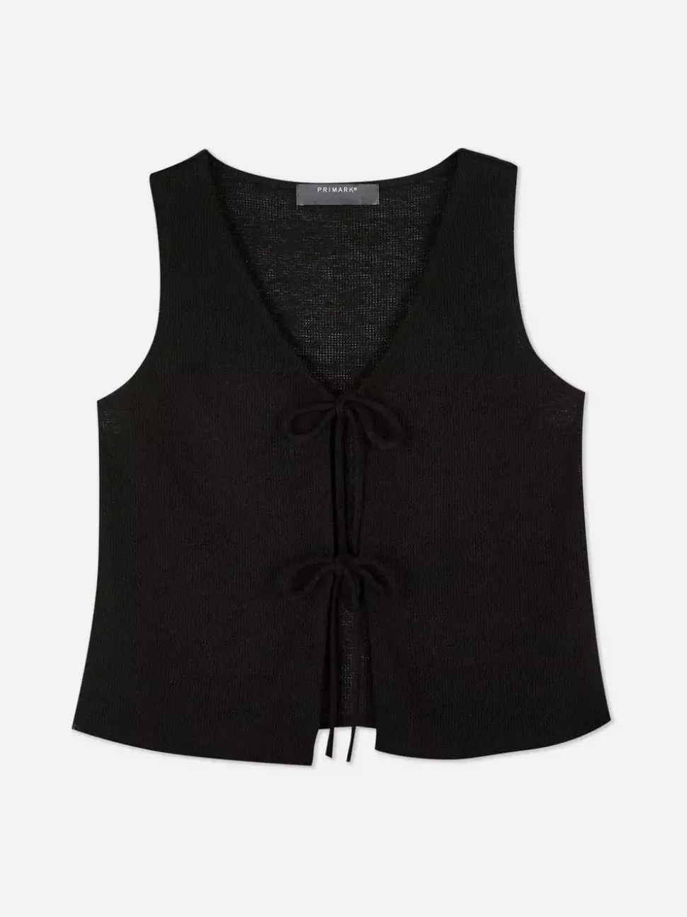 Kamizelka z wiązanym przodem