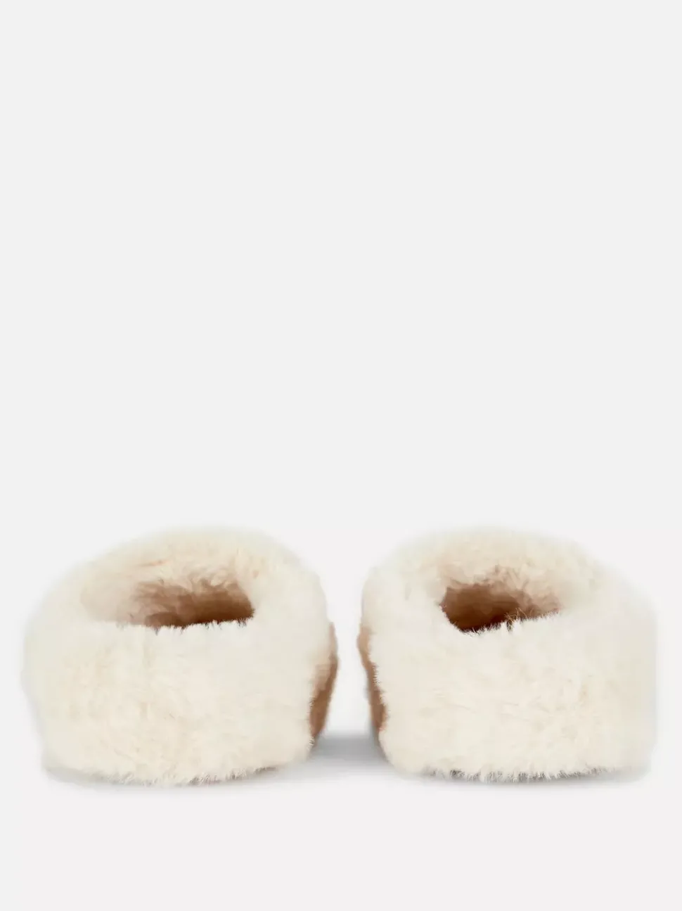 Kapcie bez pięty ze sztucznego futerka