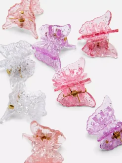 Klamerki do włosów w kształcie motyli, 8 szt.