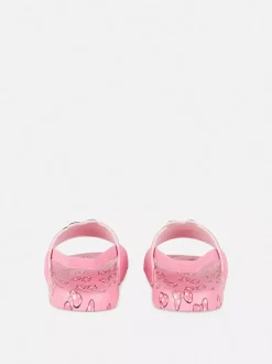 Klapki z tylnym paskiem, motyw Myszki Minnie Disneya